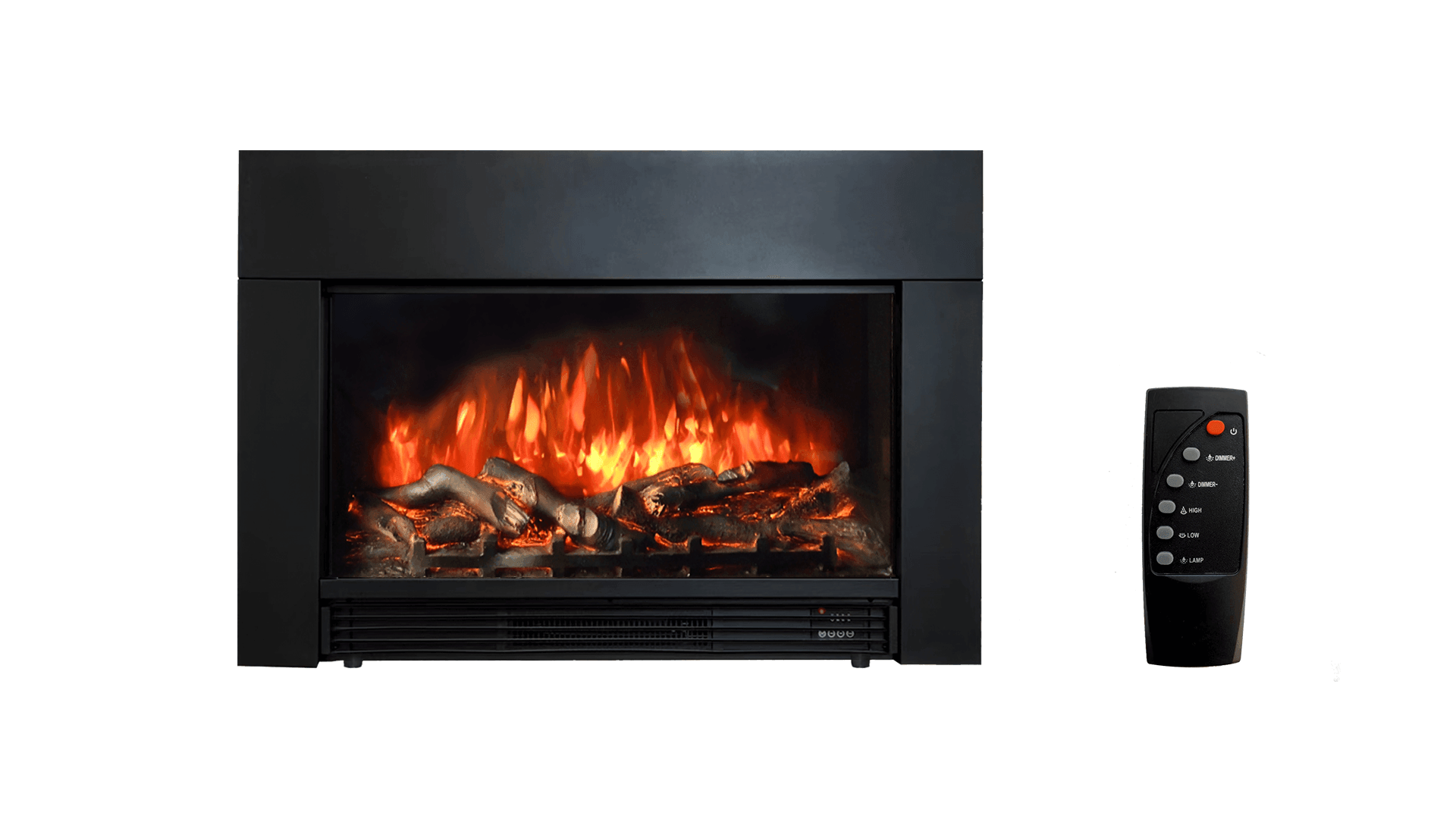 Chimenea Eléctrica Insertable Empotrable 38 Pulgadas Negra -   – ZopaFlame Fireplaces