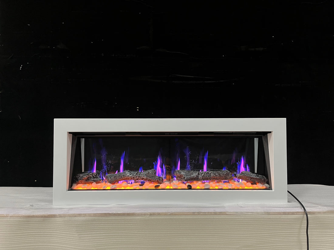 The Best Linear Smart Electric Fireplaces - White or Silver