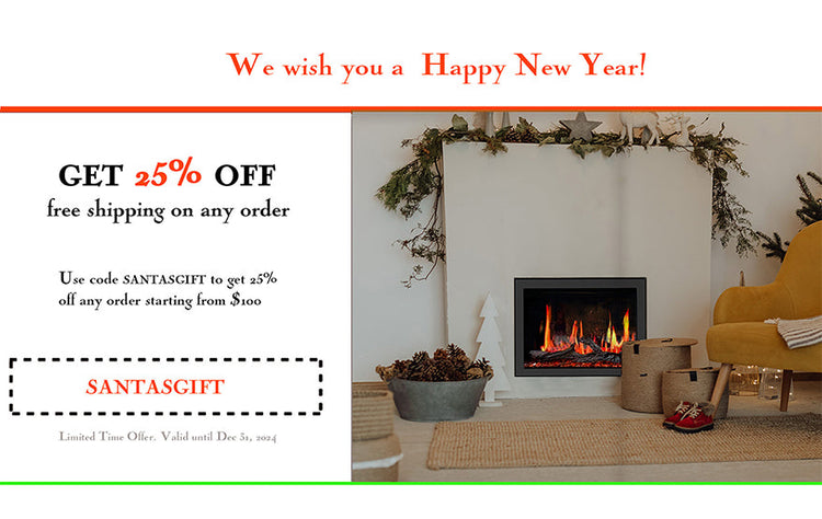 2024 Xmas fireplace big sale -  promotion  