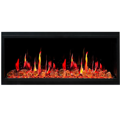 Zopaflame Amber Glass Decor Media Kit for 55-58 inch fireplace insert