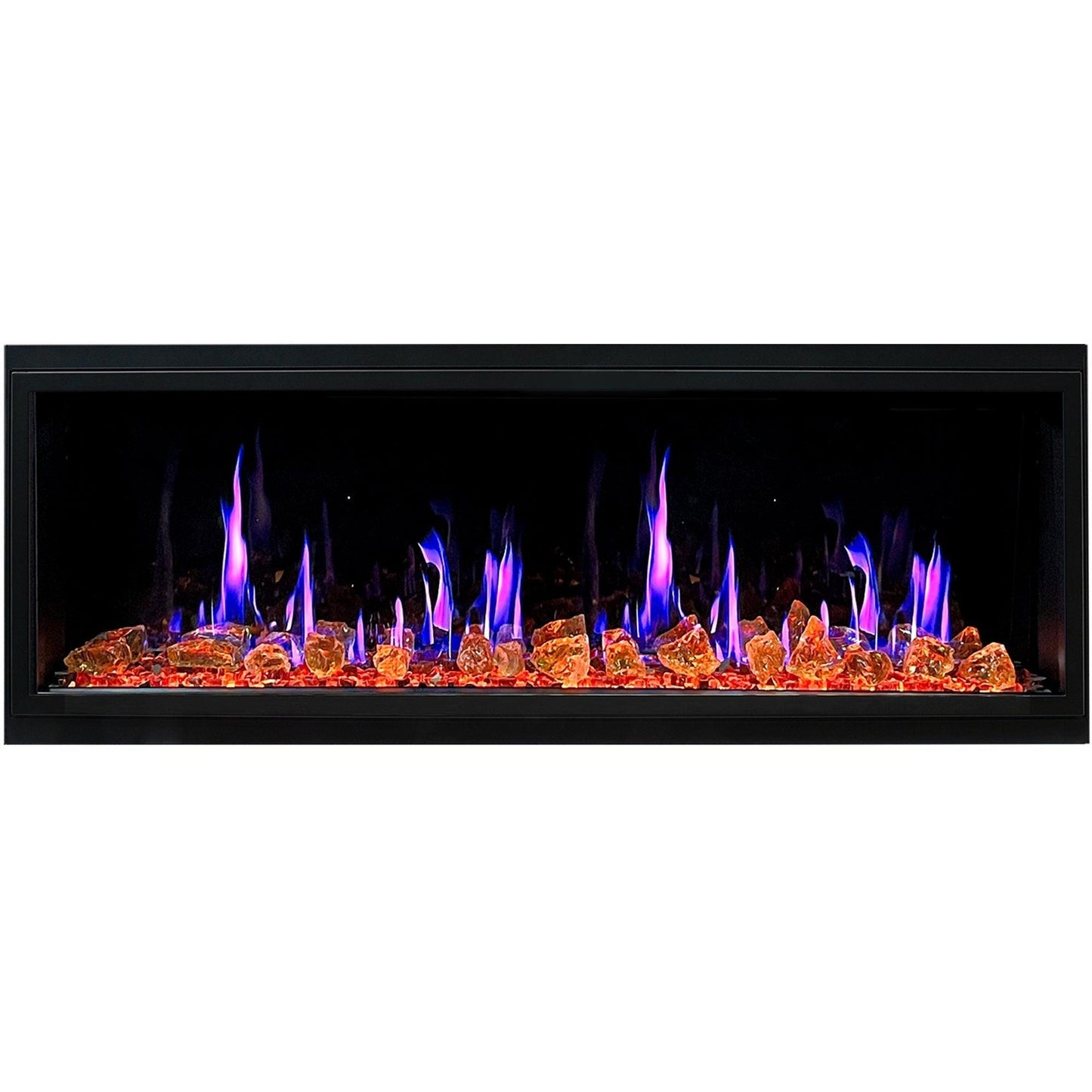 Zopaflame Amber Glass Decor Media Kit for 65-68 inch fireplace insert