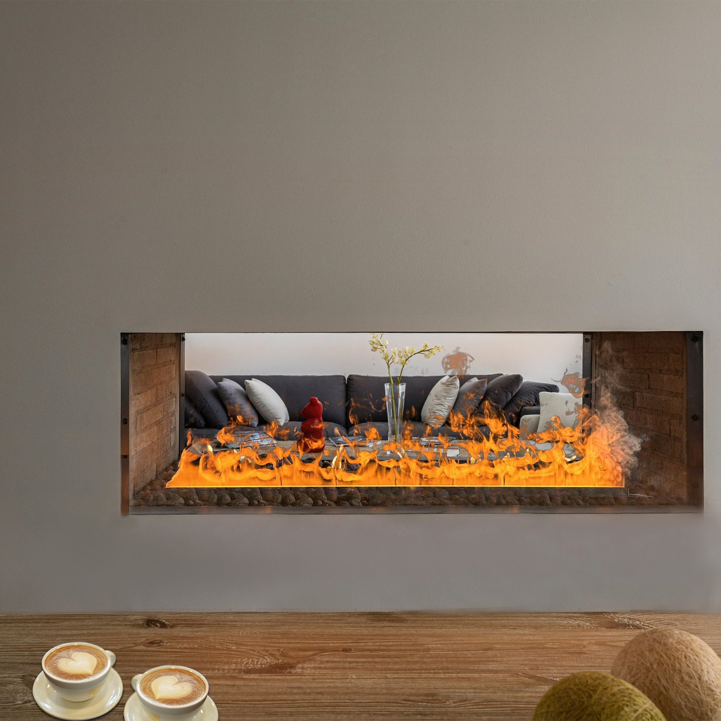 Water Vapor 50 inches Linear Electric Fireplaces - WVF-50