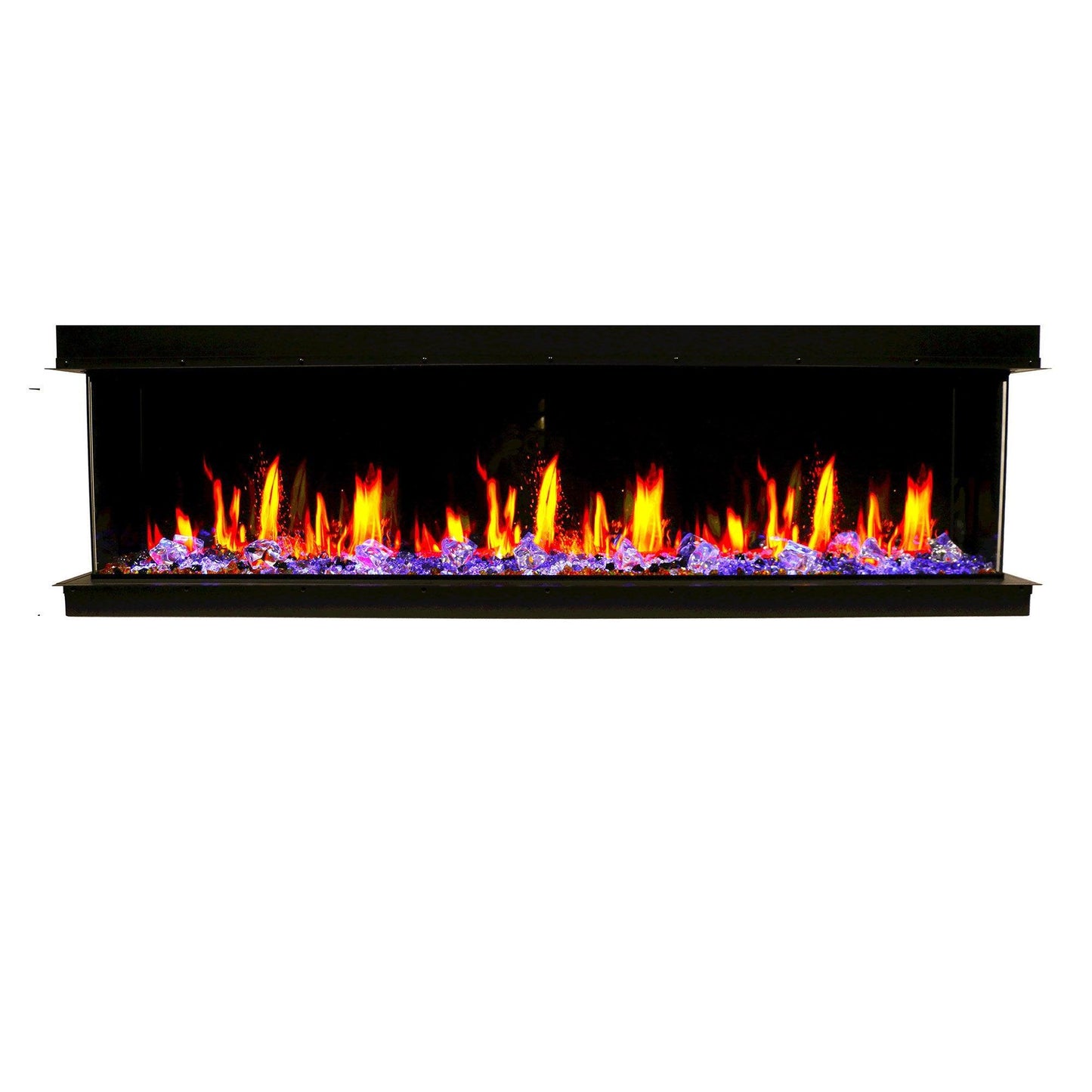 TriStar Three Side 60Inch Linear Smart Electric Fireplace - BC19600V - ZopaFlame Fireplaces