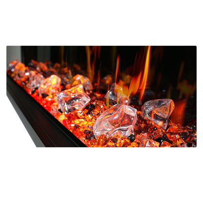 TriStar Three Side 60Inch Linear Smart Electric Fireplace - BC19600V - ZopaFlame Fireplaces