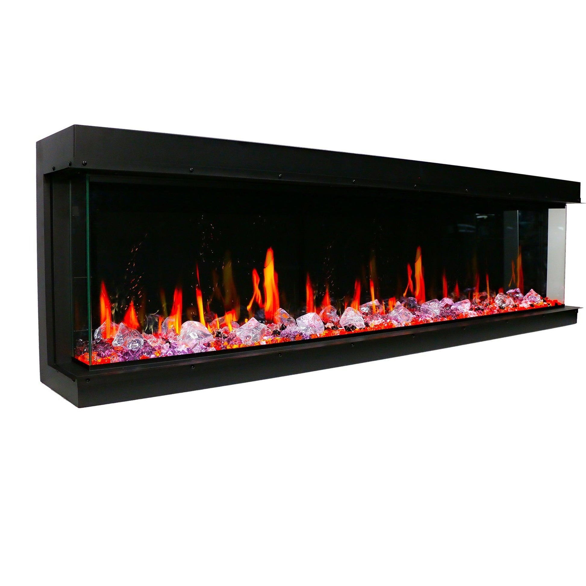 TriStar Three Side 72Inch Linear Smart Electric Fireplace - BC19720V - ZopaFlame Fireplaces