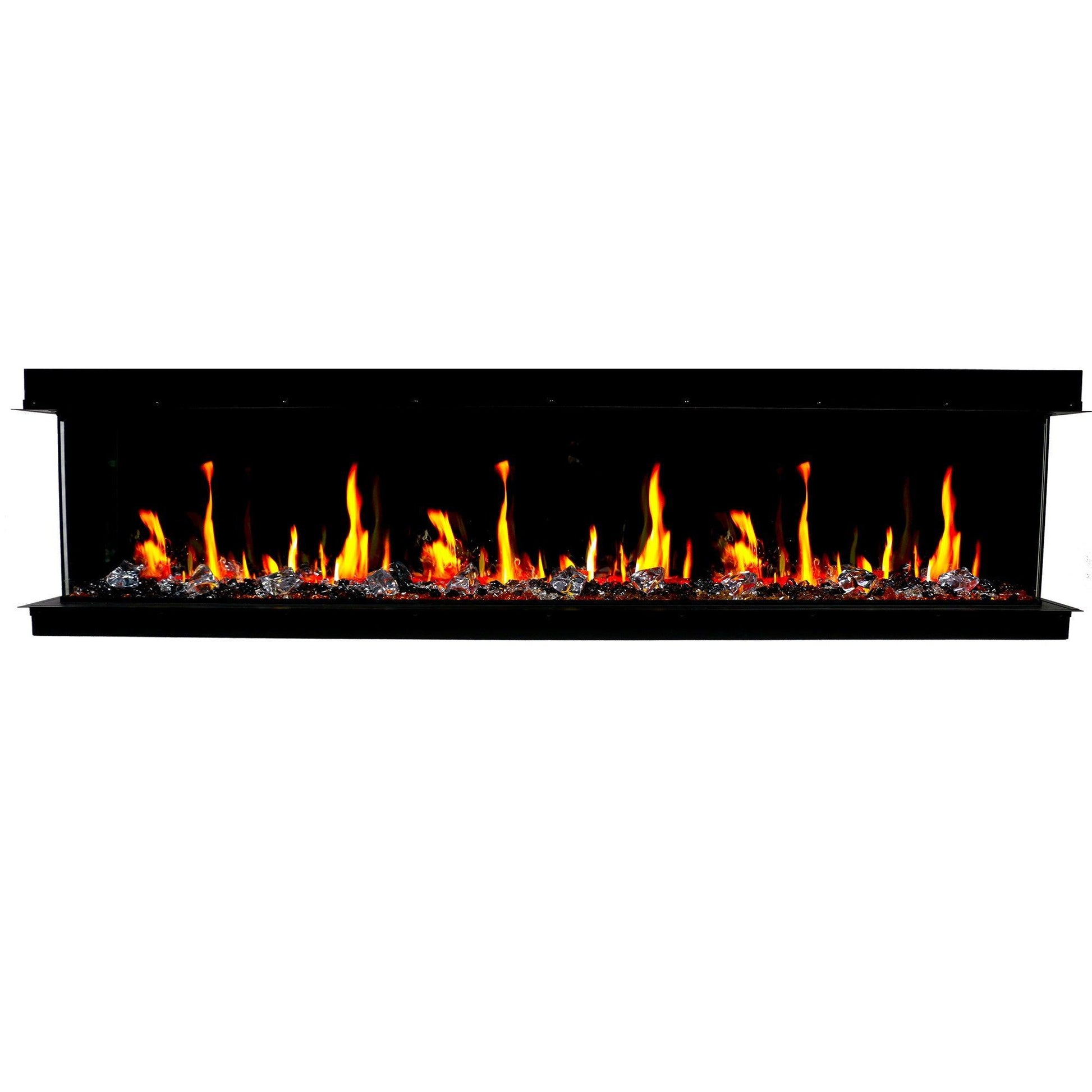 TriStar Three Side 72Inch Linear Smart Electric Fireplace - BC19720V - ZopaFlame Fireplaces