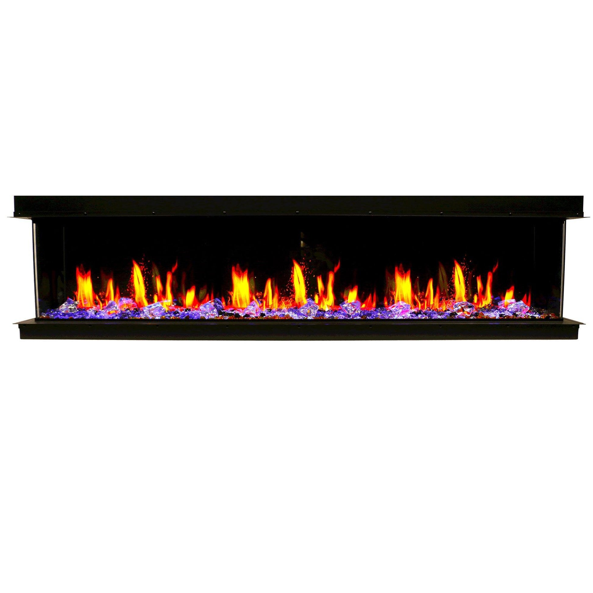 TriStar Three Side 72Inch Linear Smart Electric Fireplace - BC19720V - ZopaFlame Fireplaces