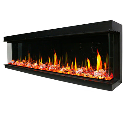 TriStar Three Side 72Inch Linear Smart Electric Fireplace - BC19720V - ZopaFlame Fireplaces