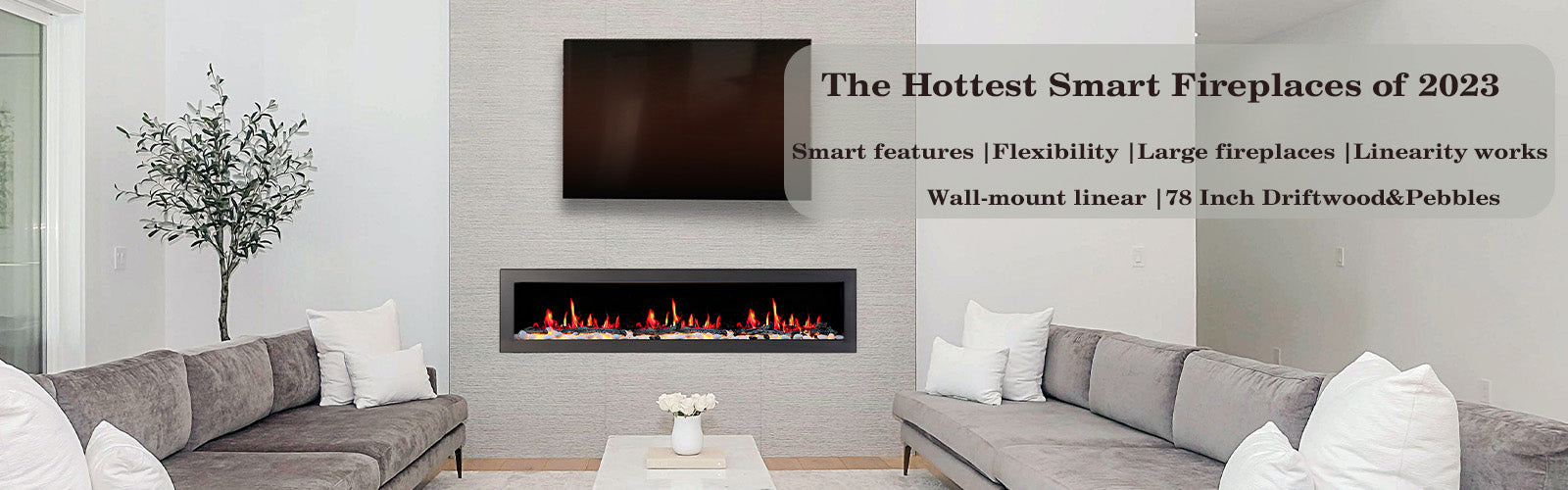 zopaflame 68 inch smart linear electric fireplace for living room