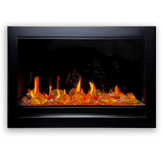 ZopaFlame™ 30" Smart Electric Fireplace Insert Black - BGSZP3030 - ZopaFlame Fireplaces