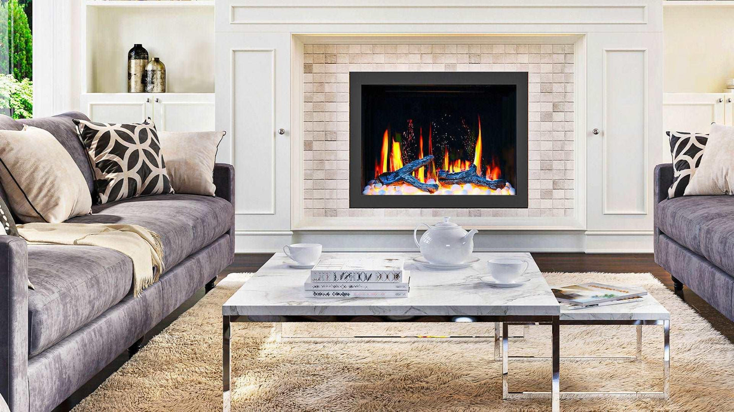 ZopaFlame™ 30" Smart Electric Fireplace Insert Black - BPSD3030 - ZopaFlame Fireplaces