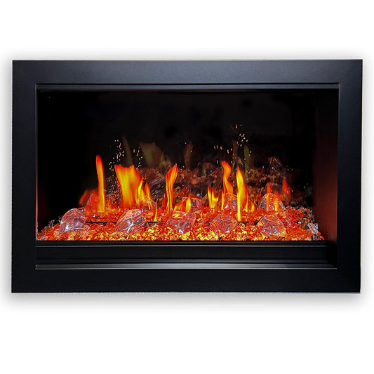 ZopaFlame™ 33" Smart Electric Fireplace Insert Black - BCSZP3033 - ZopaFlame Fireplaces