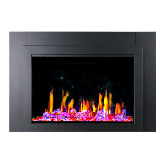 ZopaFlame™ 38" Smart Electric Fireplace Insert Black - BCSZP3038 - ZopaFlame Fireplaces