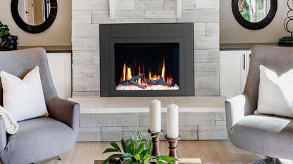ZopaFlame™ 38" Smart Electric Fireplace Insert Black - BPSD3038 - ZopaFlame Fireplaces