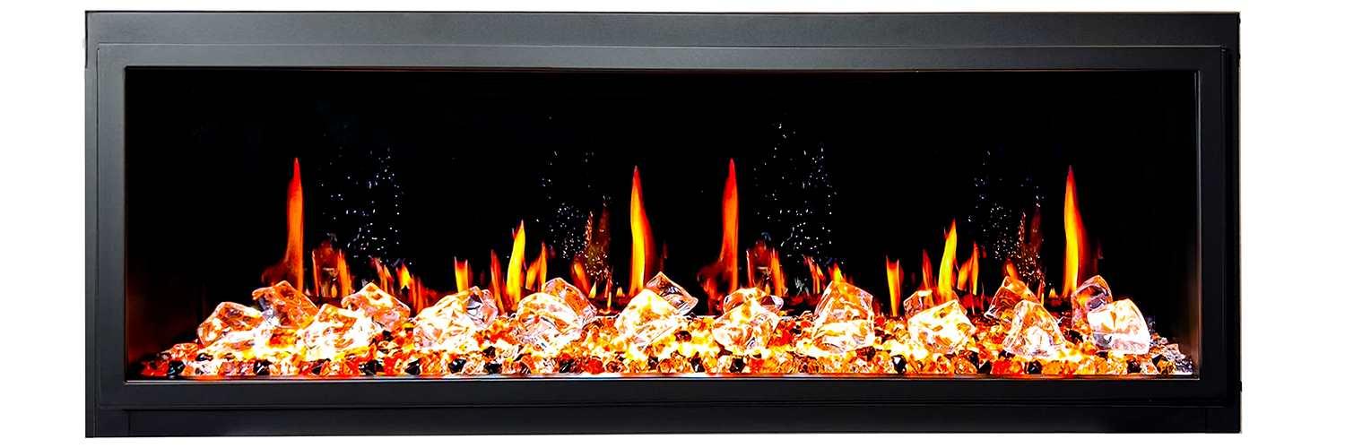 ZopaFlame™ 45" Linear Built-in Electric Fireplace - BC17455X - ZopaFlame Fireplaces