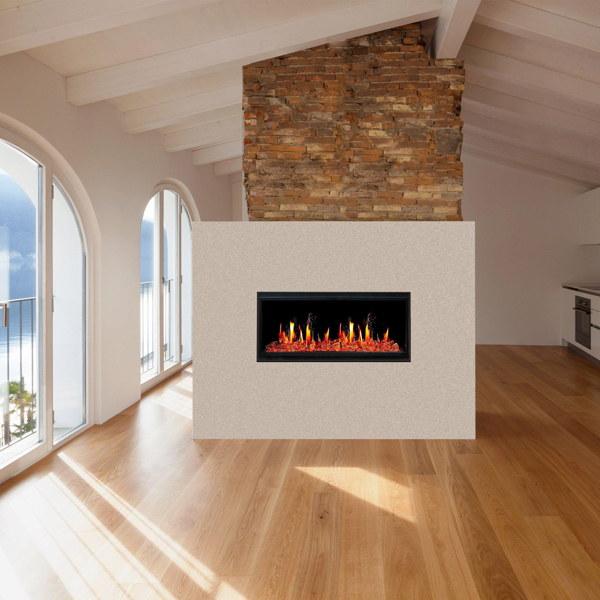 Zopaflame™ 45 Linear Built In Electric Fireplace Bg17455x Zopaflame Fireplaces