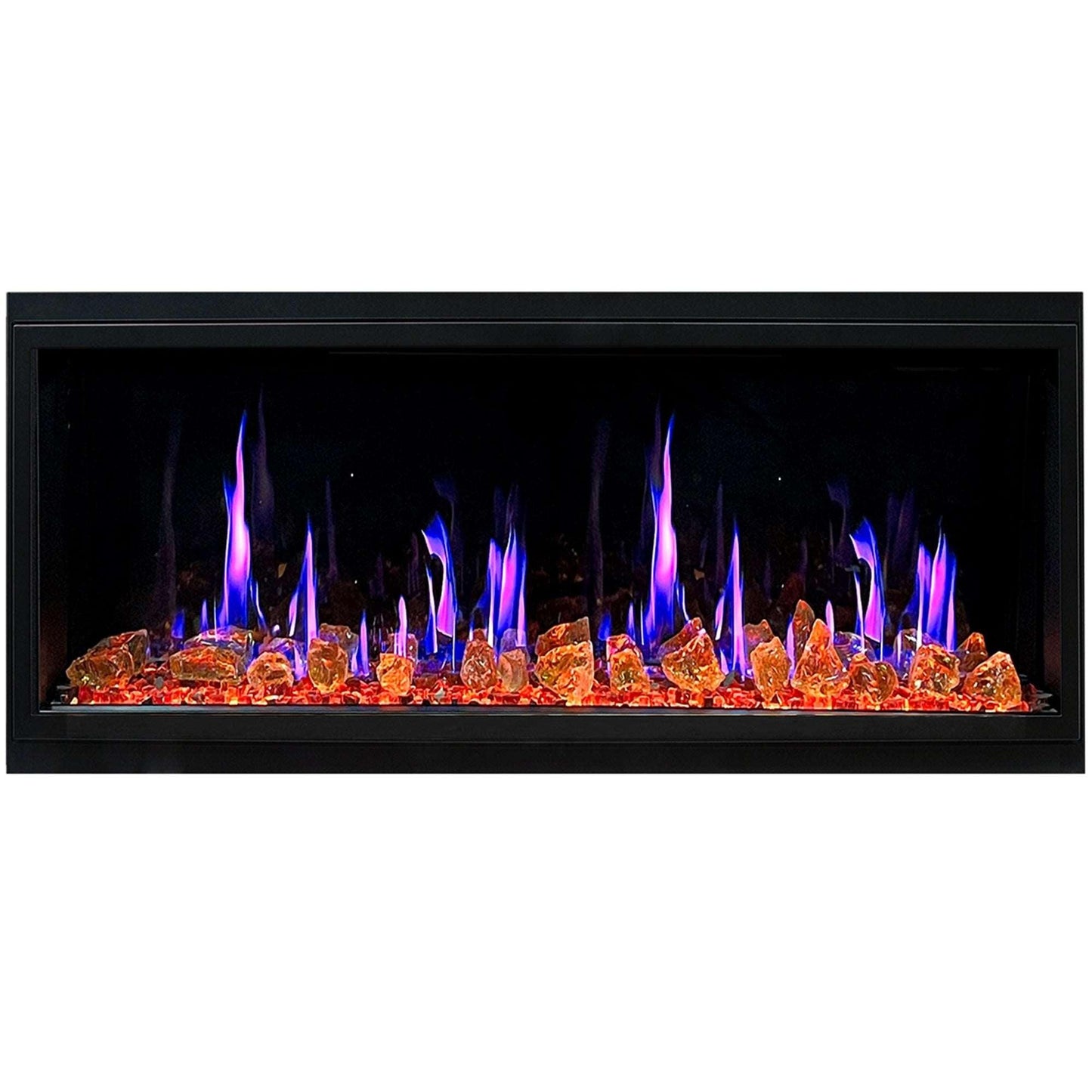 ZopaFlame™ 45" Linear Built-in Electric Fireplace - BG17455X - ZopaFlame Fireplaces