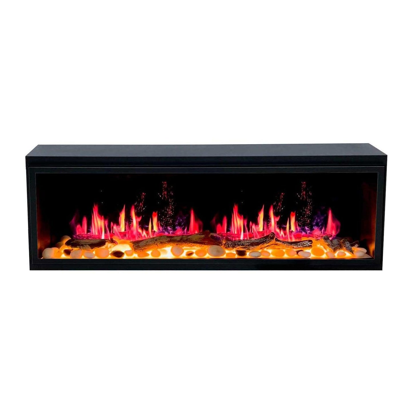 ZopaFlame™ 45" Linear Built-in Electric Fireplace - BP17455X - ZopaFlame Fireplaces