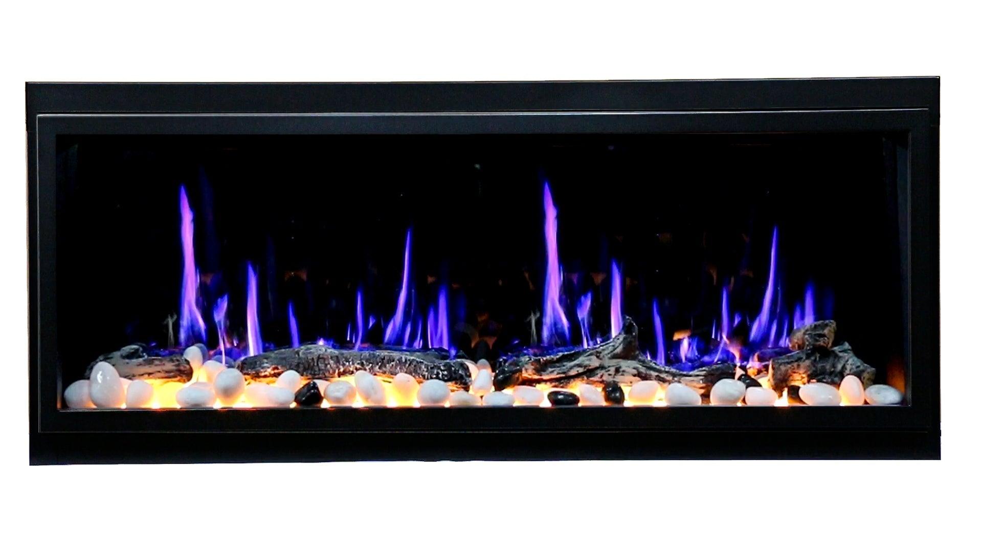 ZopaFlame™ 45" Linear Built-in Electric Fireplace - BP17455X - ZopaFlame Fireplaces