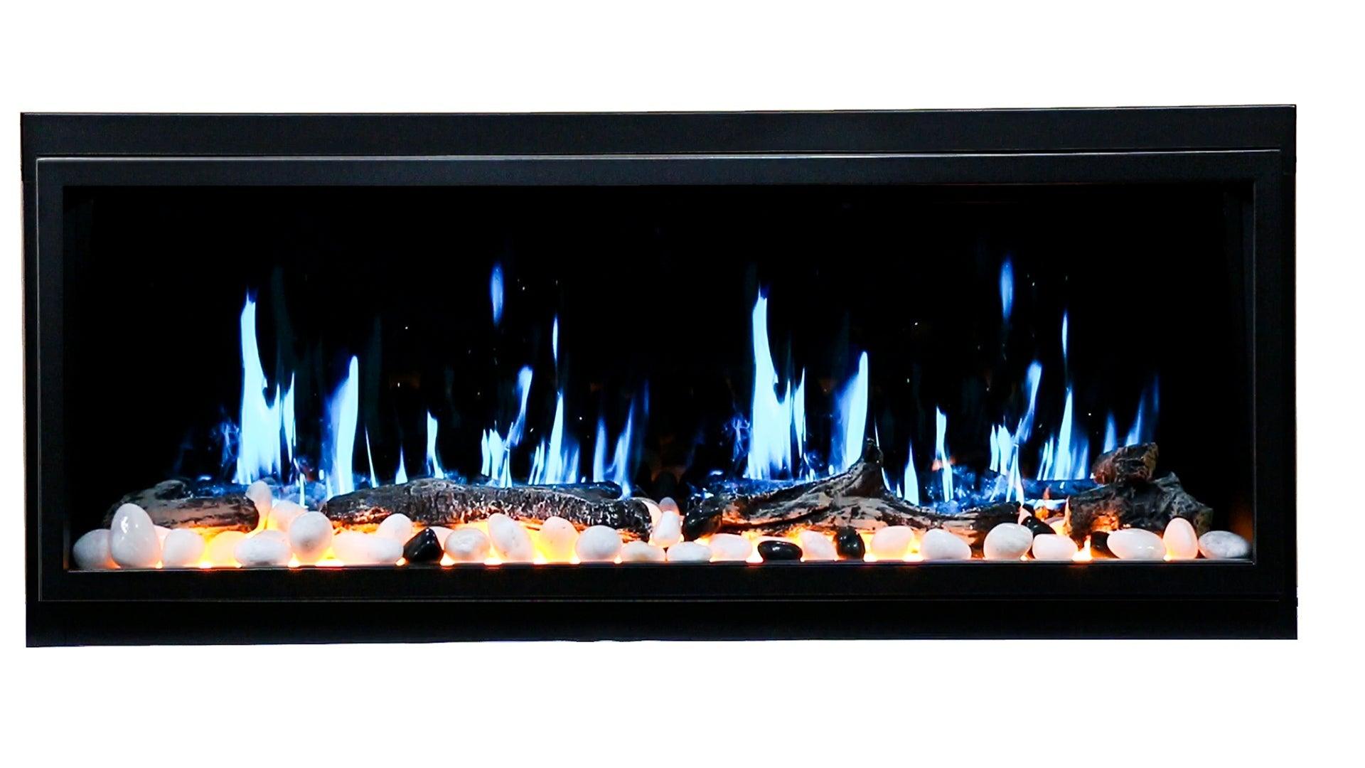 ZopaFlame™ 45" Linear Built-in Electric Fireplace - BP17455X - ZopaFlame Fireplaces