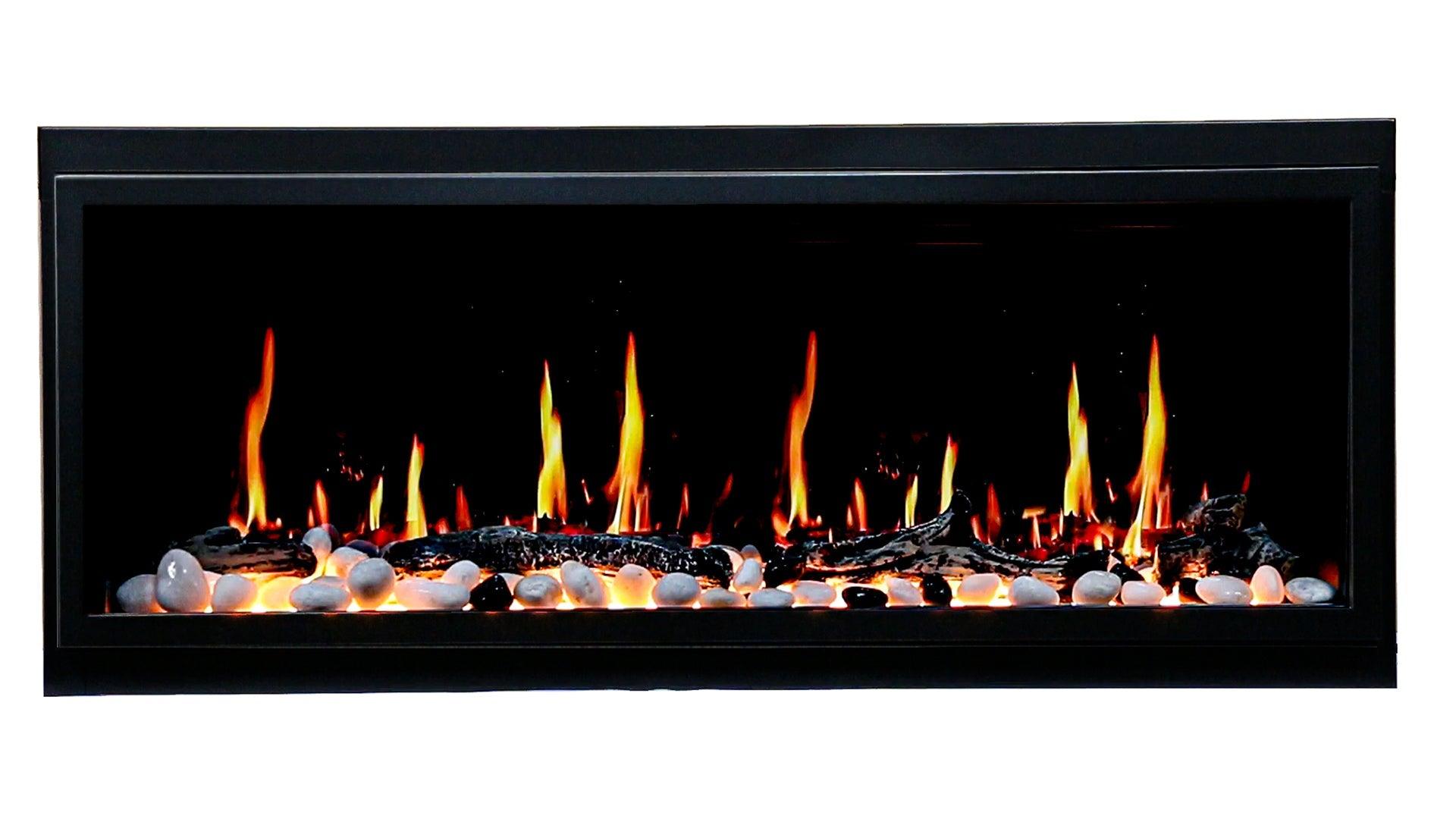 ZopaFlame™ 45" Linear Built-in Electric Fireplace - BP17455X - ZopaFlame Fireplaces