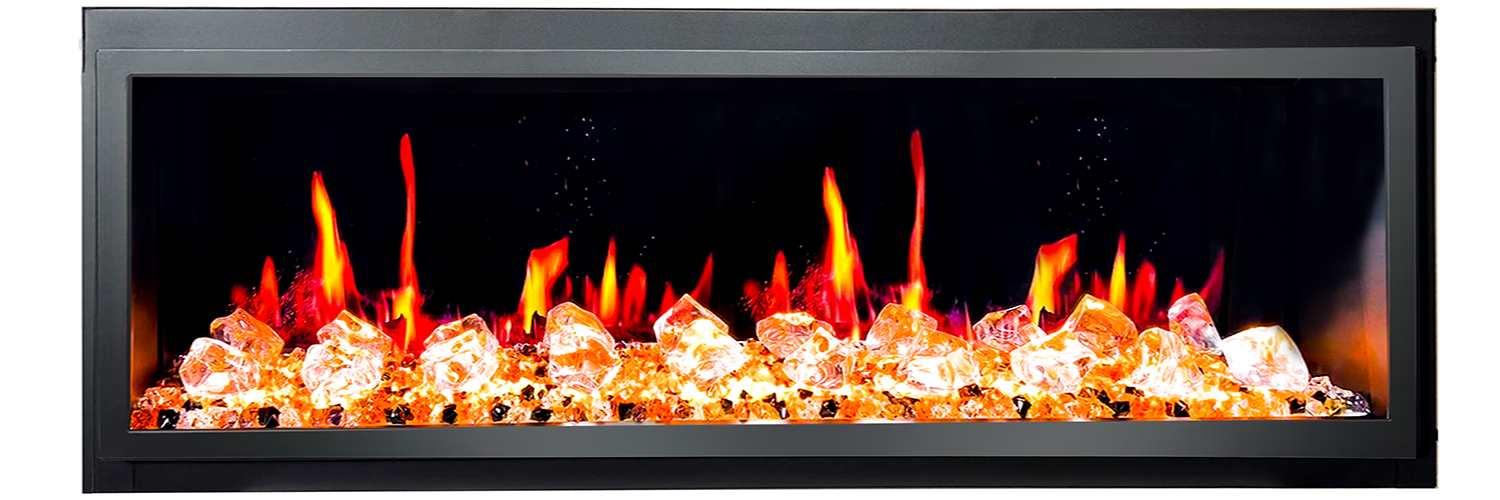 ZopaFlame™ 46" Linear Built-in Electric Fireplace - BC19455V - ZopaFlame Fireplaces