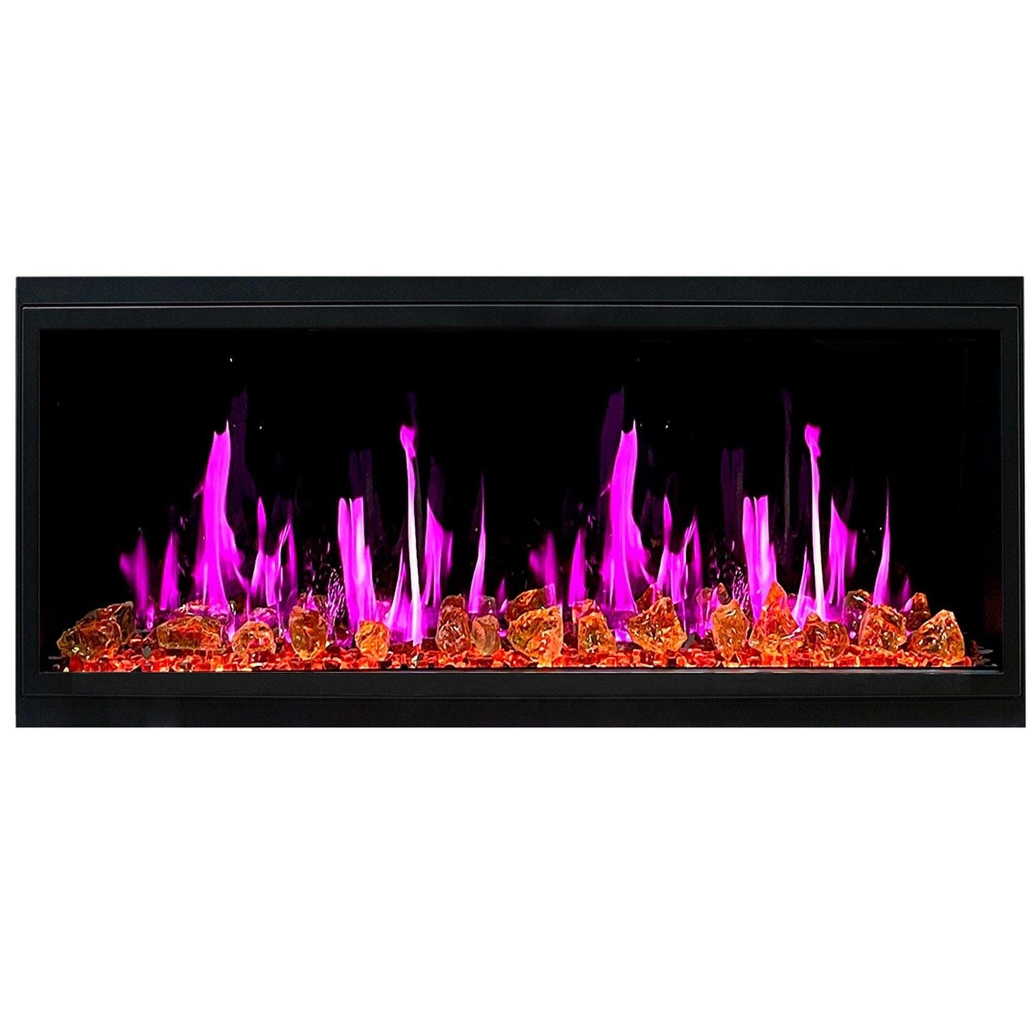 ZopaFlame™ 46" Linear Built-in Electric Fireplace - BG19455V - ZopaFlame Fireplaces
