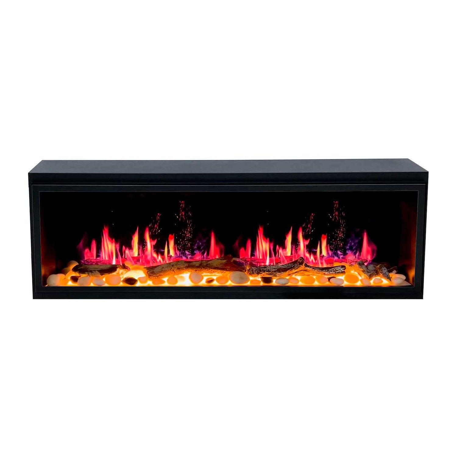 ZopaFlame™ 46" Linear Built-in Electric Fireplace - BP19455V - ZopaFlame Fireplaces