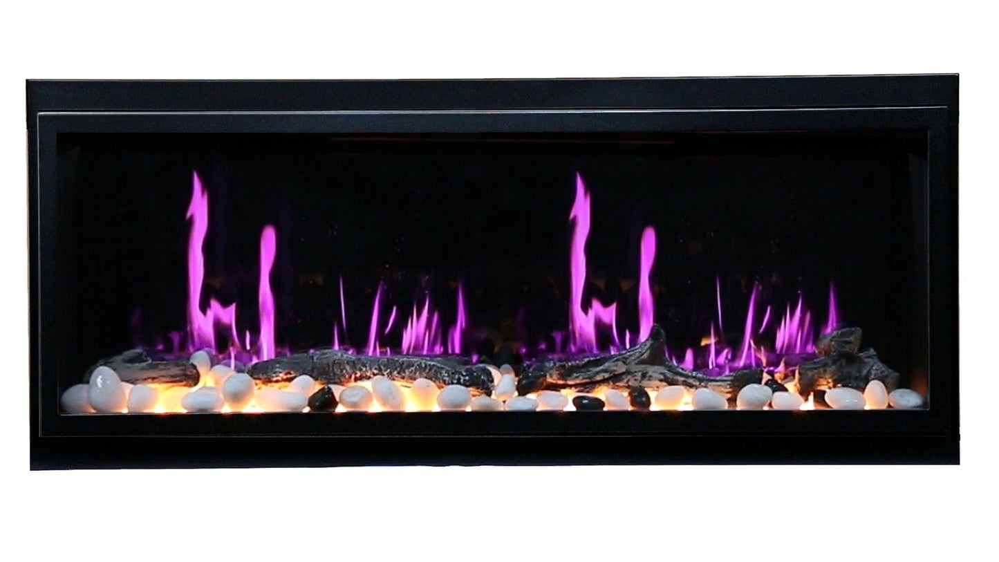 ZopaFlame™ 46" Linear Built-in Electric Fireplace - BP19455V - ZopaFlame Fireplaces