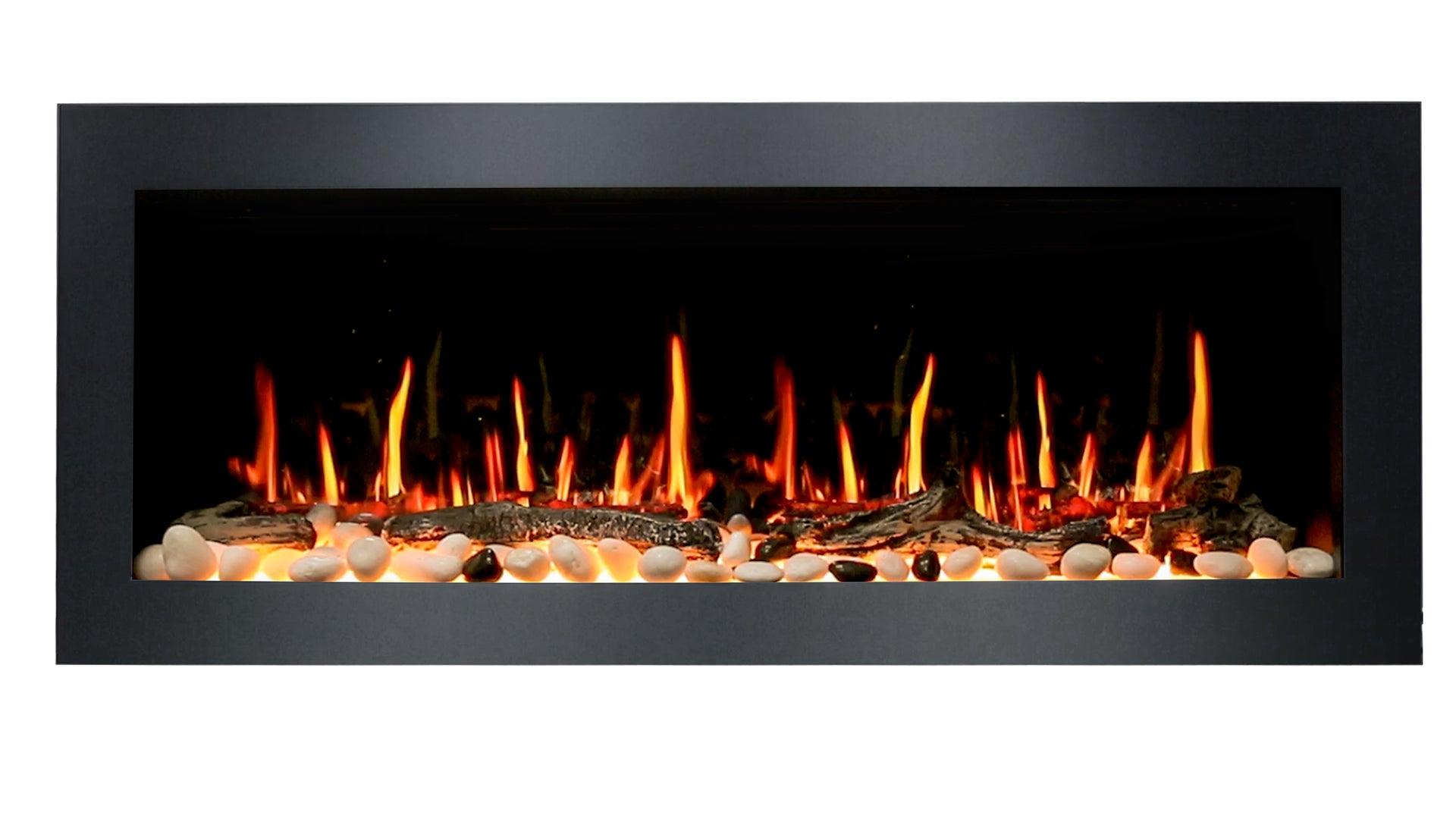 ZopaFlame™ 47" Linear Wall-mount Electric Fireplace - BP17488X - ZopaFlame Fireplaces