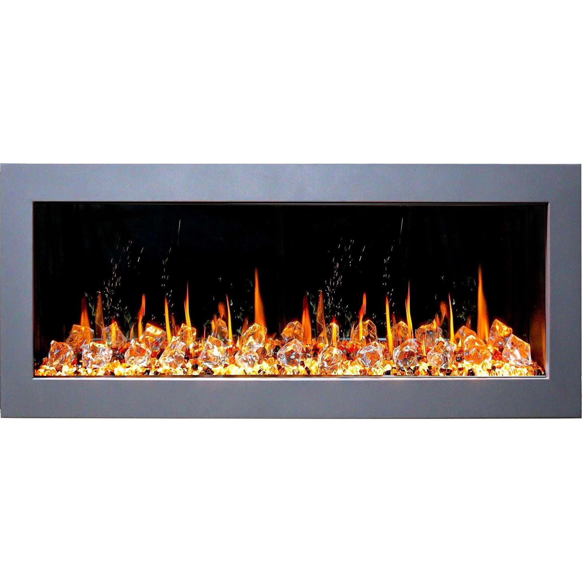 ZopaFlame™ 47" Linear Wall-mount Electric Fireplace - SC17488X - ZopaFlame Fireplaces