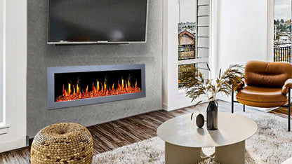 ZopaFlame™ 47" Linear Wall-mount Electric Fireplace - SG17488X - ZopaFlame Fireplaces