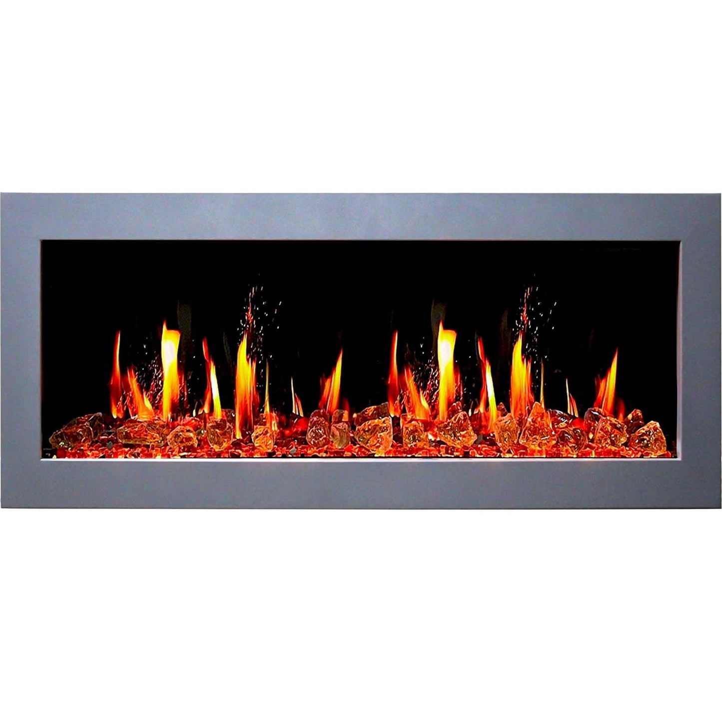 ZopaFlame™ 47" Linear Wall-mount Electric Fireplace - SG17488X - ZopaFlame Fireplaces