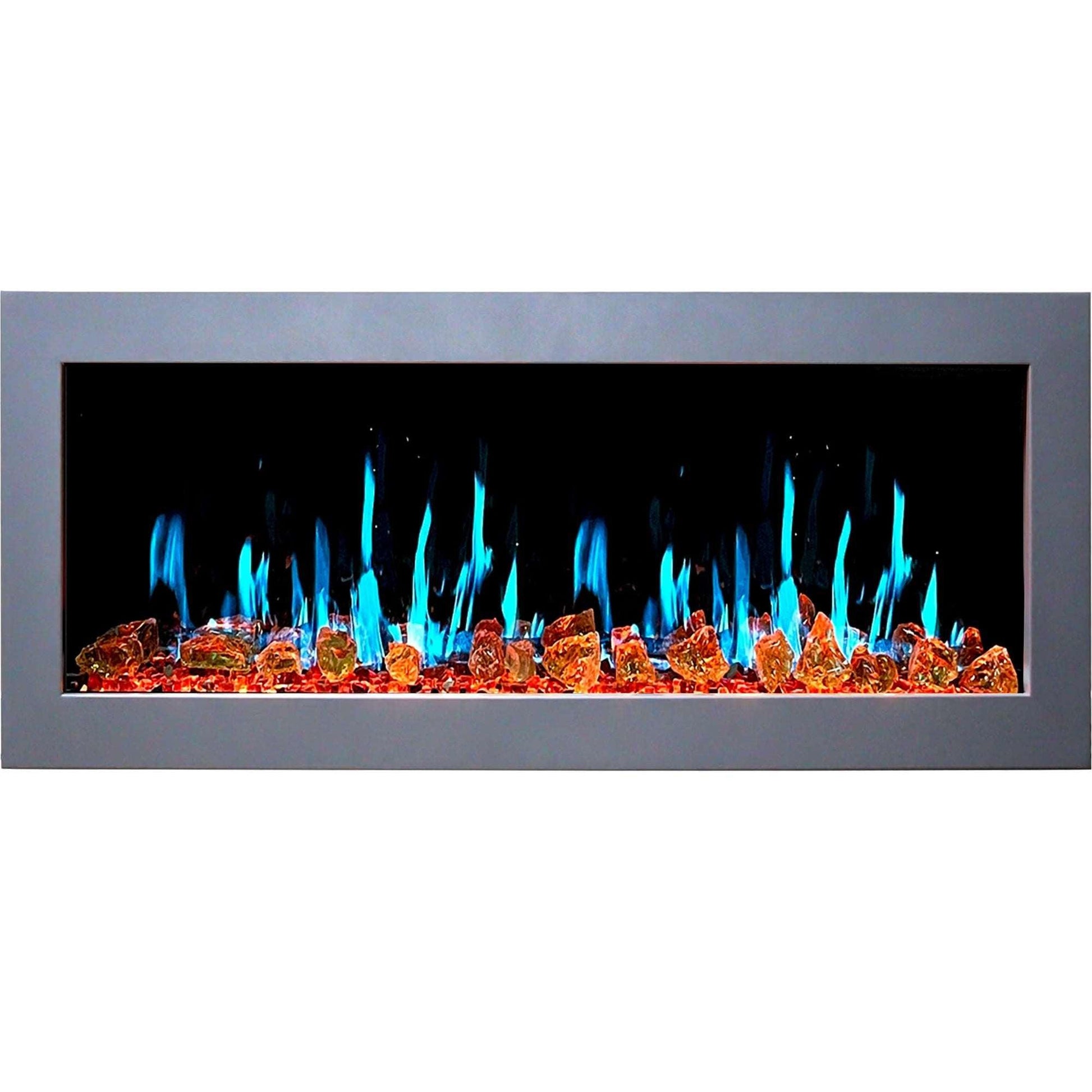 ZopaFlame™ 47" Linear Wall-mount Electric Fireplace - SG17488X - ZopaFlame Fireplaces