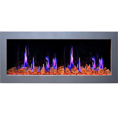 ZopaFlame™ 47" Linear Wall-mount Electric Fireplace - SG17488X - ZopaFlame Fireplaces