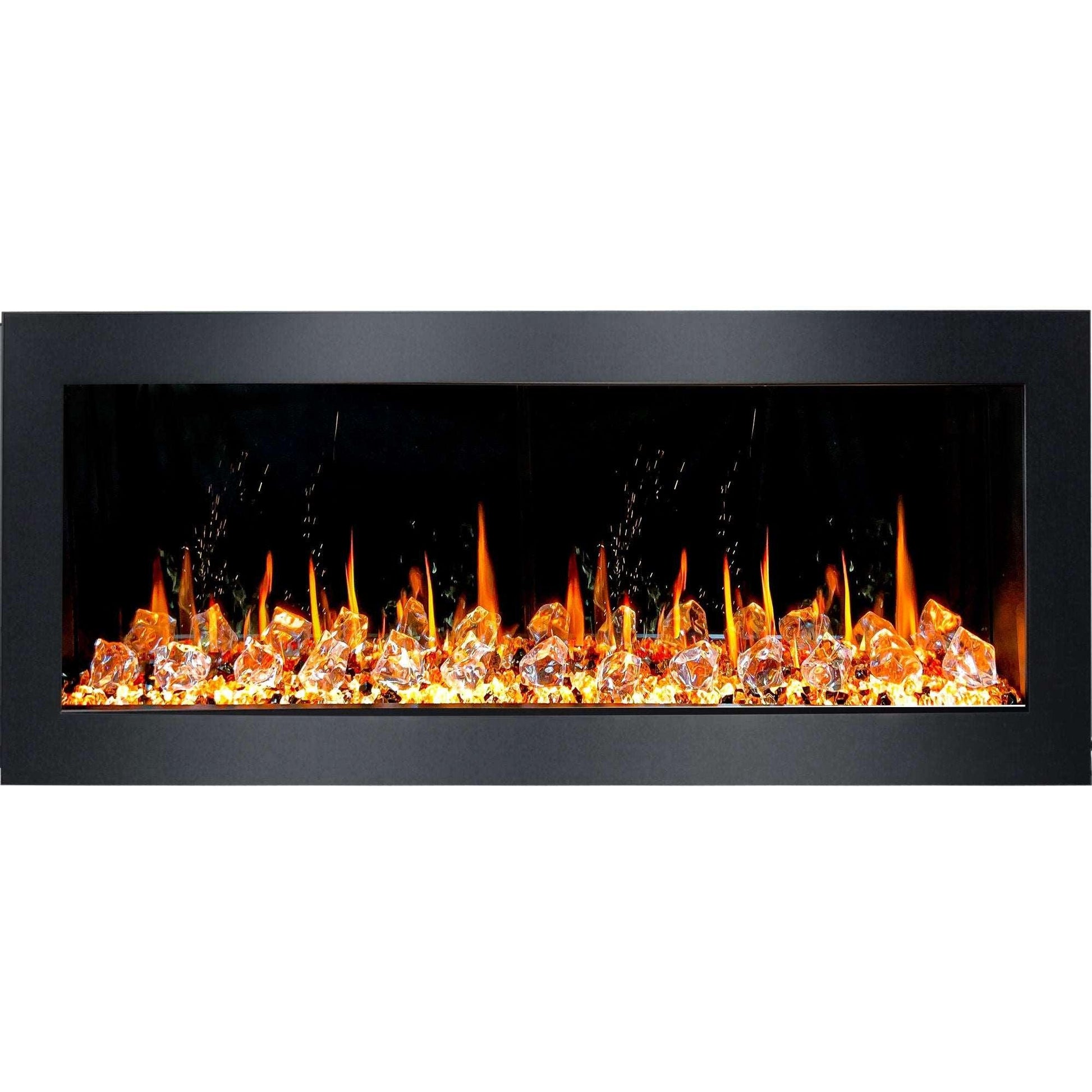 ZopaFlame™ 48" Linear Wall-mount Electric Fireplace - BC19488V - ZopaFlame Fireplaces