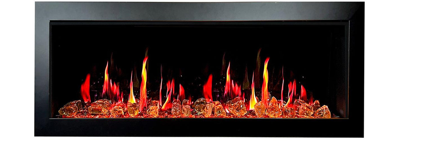 ZopaFlame™ 48" Linear Wall-mount Electric Fireplace - BG19488V - ZopaFlame Fireplaces