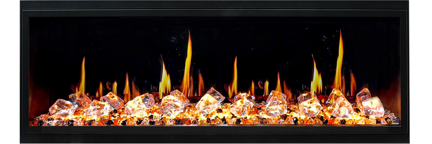 ZopaFlame™ 56" Linear Built-in Electric Fireplace - BC19555V - ZopaFlame Fireplaces