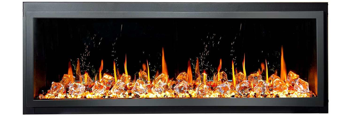 ZopaFlame™ 56" Linear Built-in Electric Fireplace - BC19555V - ZopaFlame Fireplaces