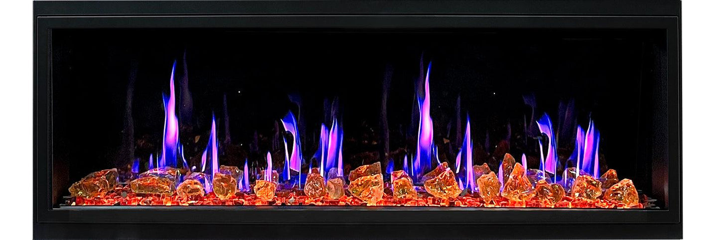 ZopaFlame™ 56" Linear Built-in Electric Fireplace - BG19555V - ZopaFlame Fireplaces