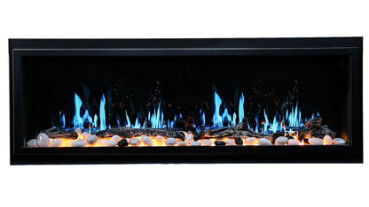 ZopaFlame™ 56" Linear Built-in Electric Fireplace - BP19555V - ZopaFlame Fireplaces