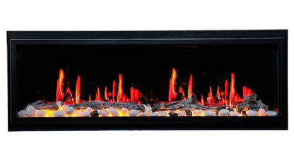 ZopaFlame™ 56" Linear Built-in Electric Fireplace - BP19555V - ZopaFlame Fireplaces