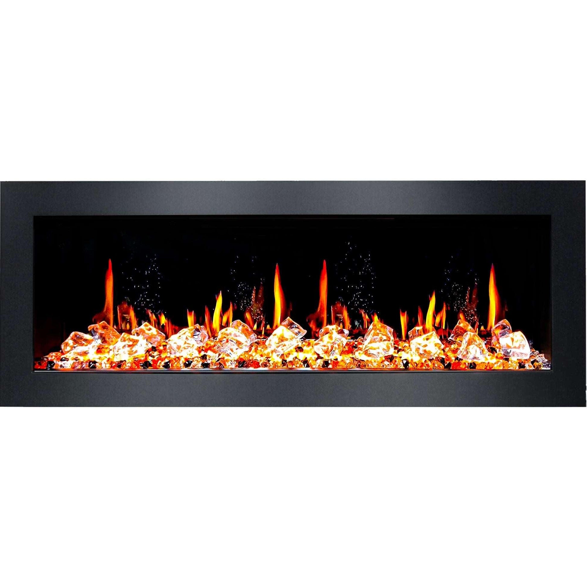 ZopaFlame™ 58" Linear Wall-mount Electric Fireplace - BC19588V - ZopaFlame Fireplaces