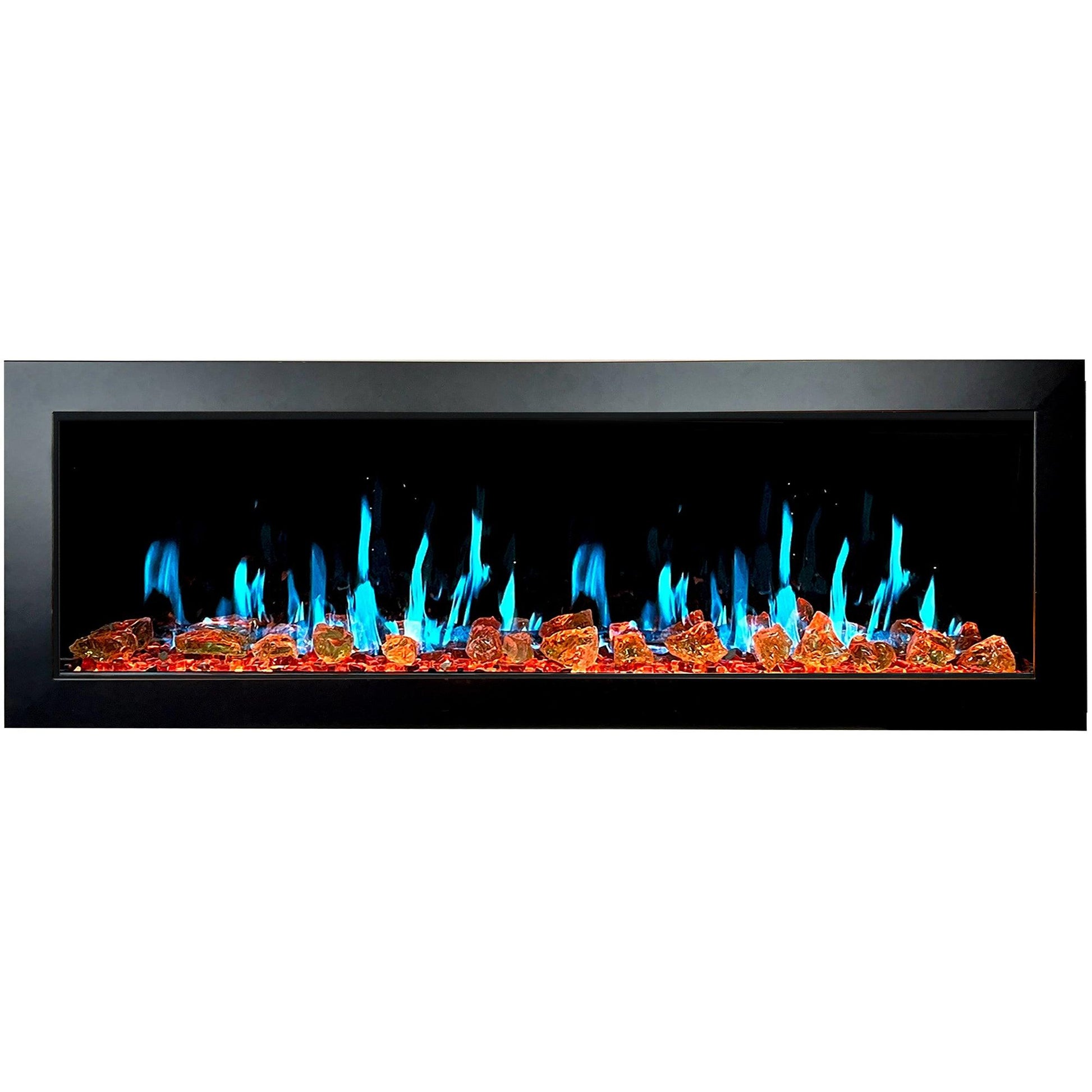 ZopaFlame™ 58" Linear Wall-mount Electric Fireplace - BG19588V - ZopaFlame Fireplaces
