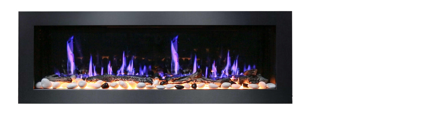 ZopaFlame™ 58" Linear Wall-mount Electric Fireplace - BP19588V - ZopaFlame Fireplaces