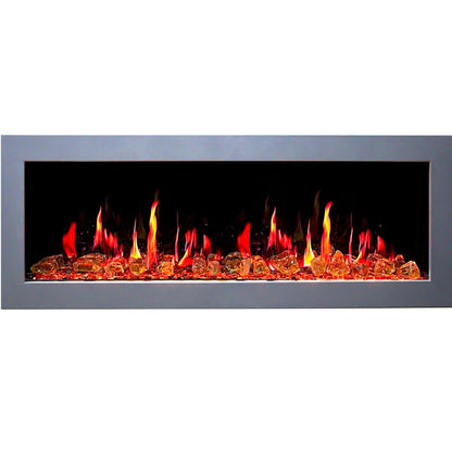 ZopaFlame™ 58" Linear Wall-mount Electric Fireplace - SG19588V - ZopaFlame Fireplaces