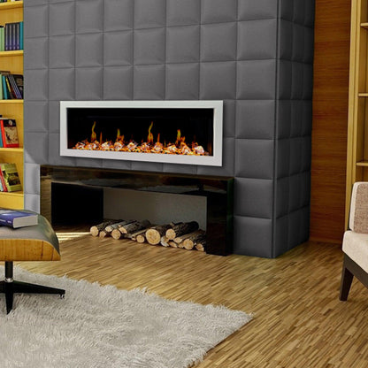 ZopaFlame™ 58" Linear Wall-mount Electric Fireplace - WC19588V - ZopaFlame Fireplaces