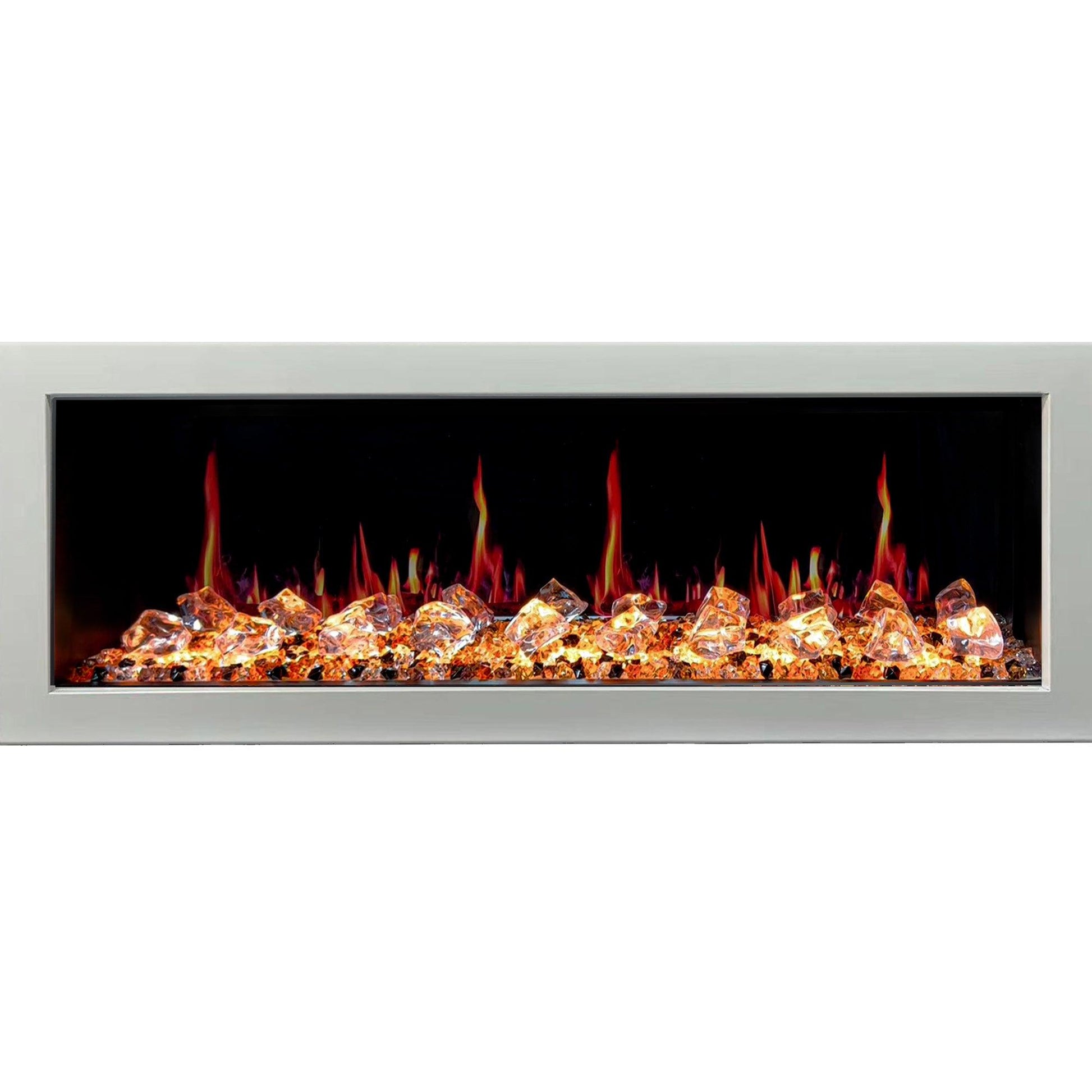 ZopaFlame™ 58" Linear Wall-mount Electric Fireplace - WC19588V - ZopaFlame Fireplaces