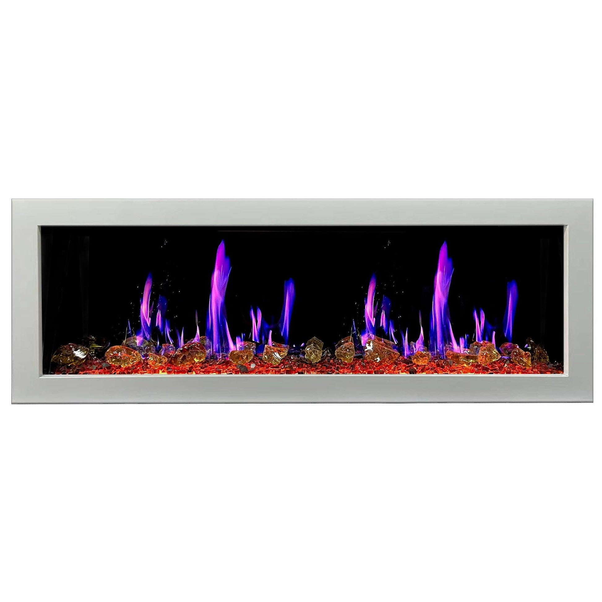 ZopaFlame™ 58" Linear Wall-mount Electric Fireplace - WG19588V - ZopaFlame Fireplaces