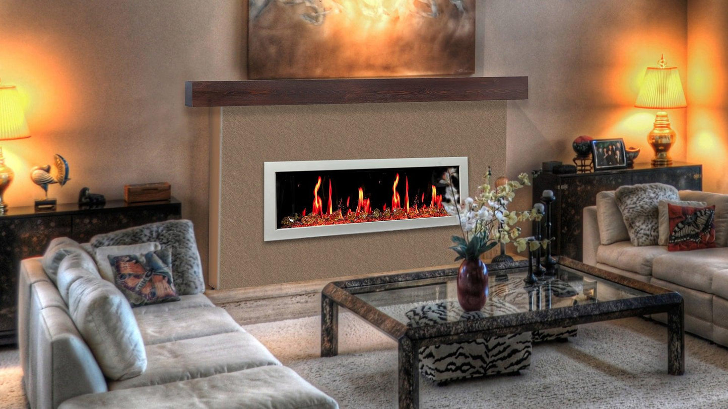 ZopaFlame™ 58" Linear Wall-mount Electric Fireplace - WG19588V - ZopaFlame Fireplaces